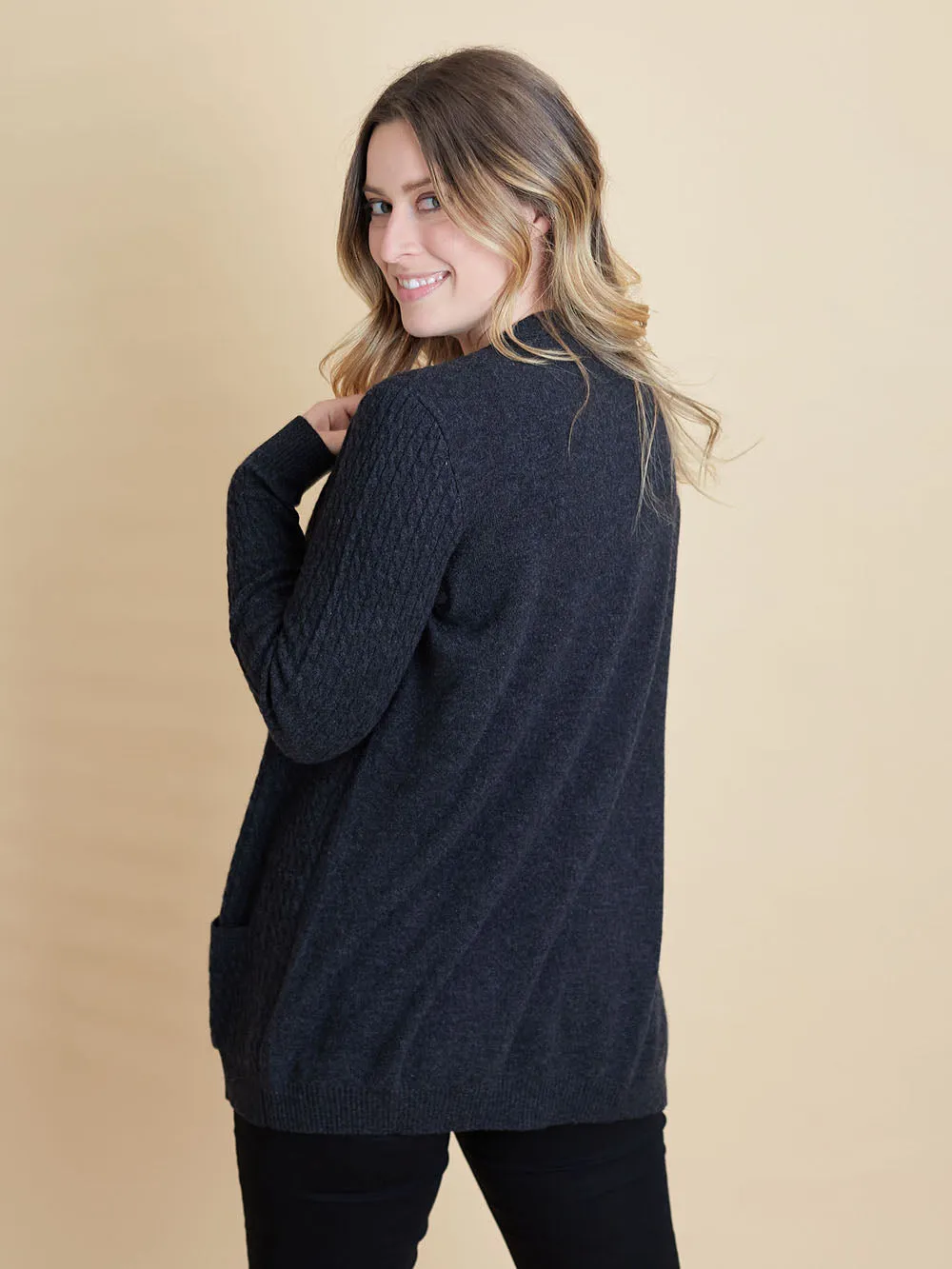 100% Mongolian Cashmere Patten Cardigan