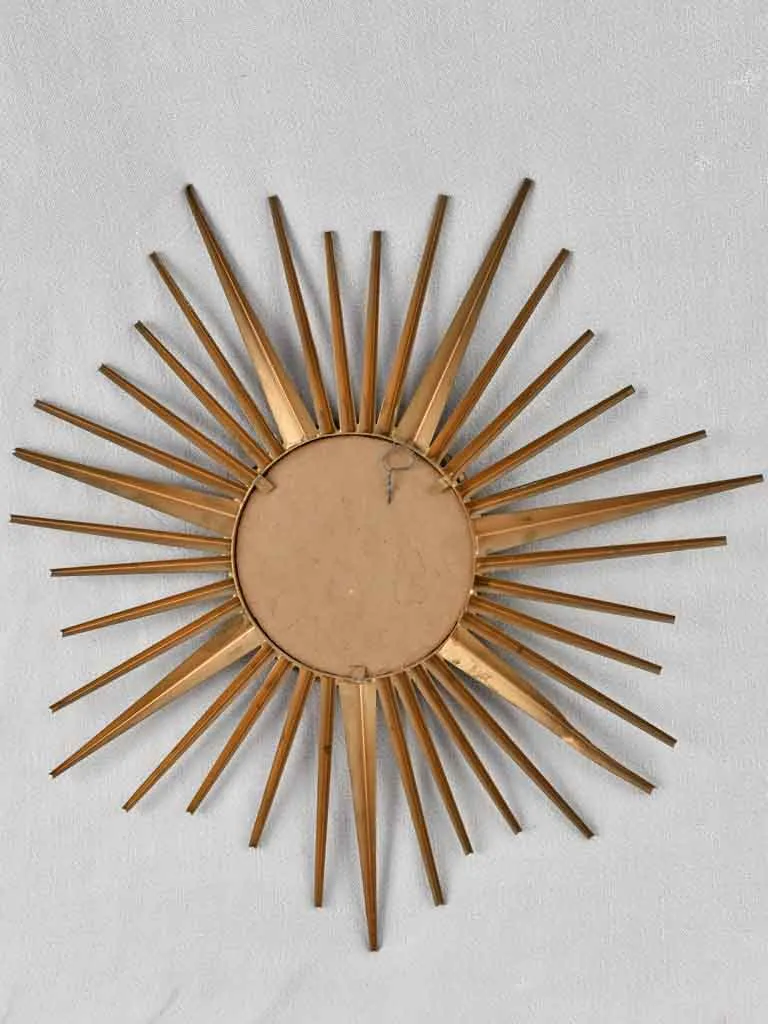 1950s Chaty Vallauris gold sunburst mirror - 19¼"