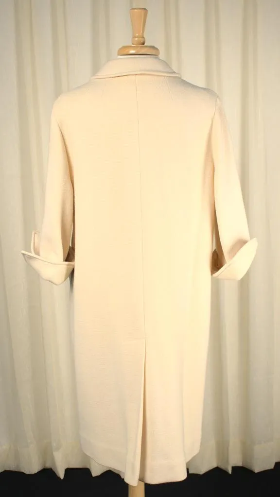 1950s Off White Wool Coat