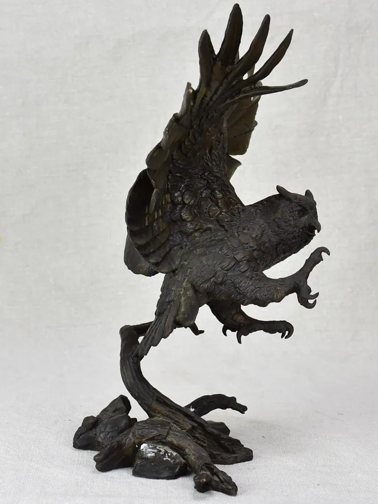 19th Century sculpture of an owl