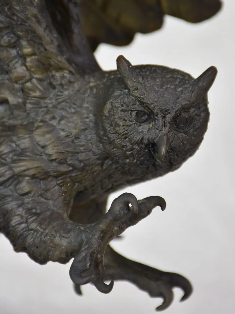 19th Century sculpture of an owl