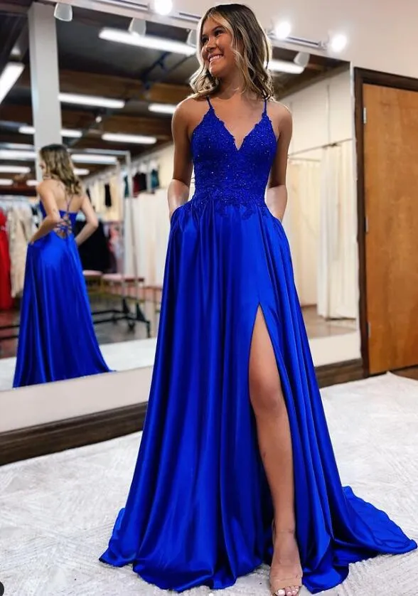 2023 New Style Sexy Prom Dresses Long with Slit