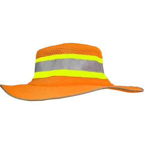 804STOR Safety Hat: Hi-Vis Orange Ranger Style Hat: ANSI HW: Contrasting Trim