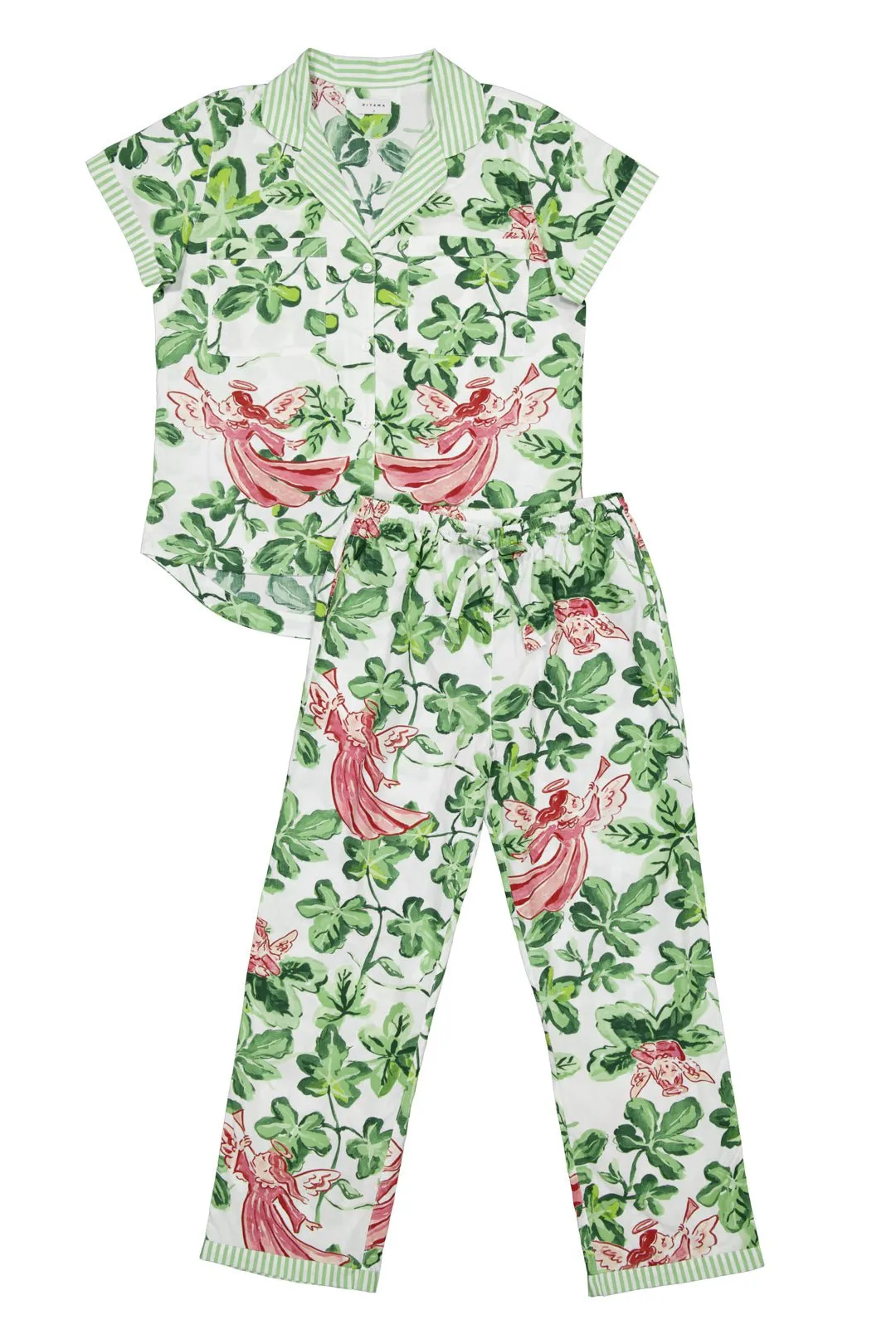 Abigail Sleep Set - Pants - Cotton - Festive Fig