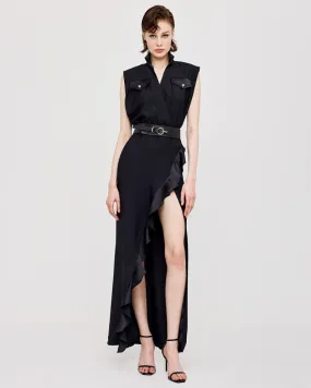 Access - Wrap Dress With Ruffles