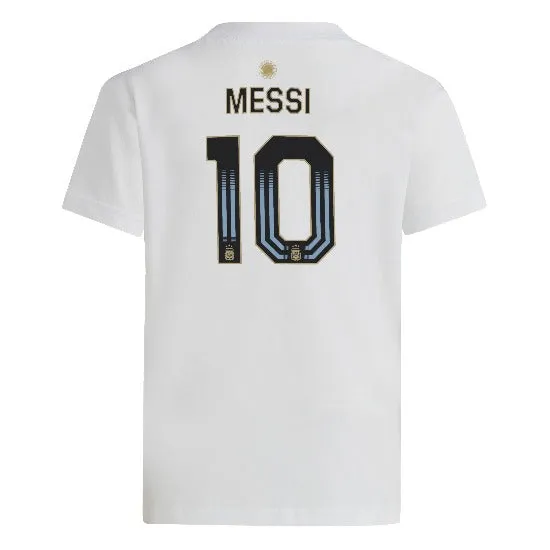 Adidas Youth Argentina Messi Graphic Tee