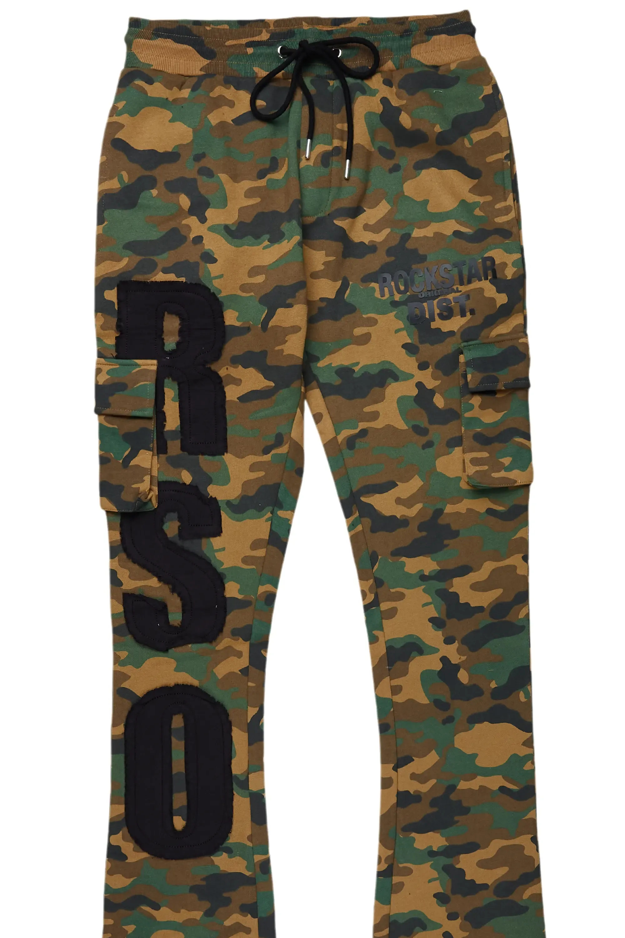 Admir Faded Camo Stacked Flare Pant