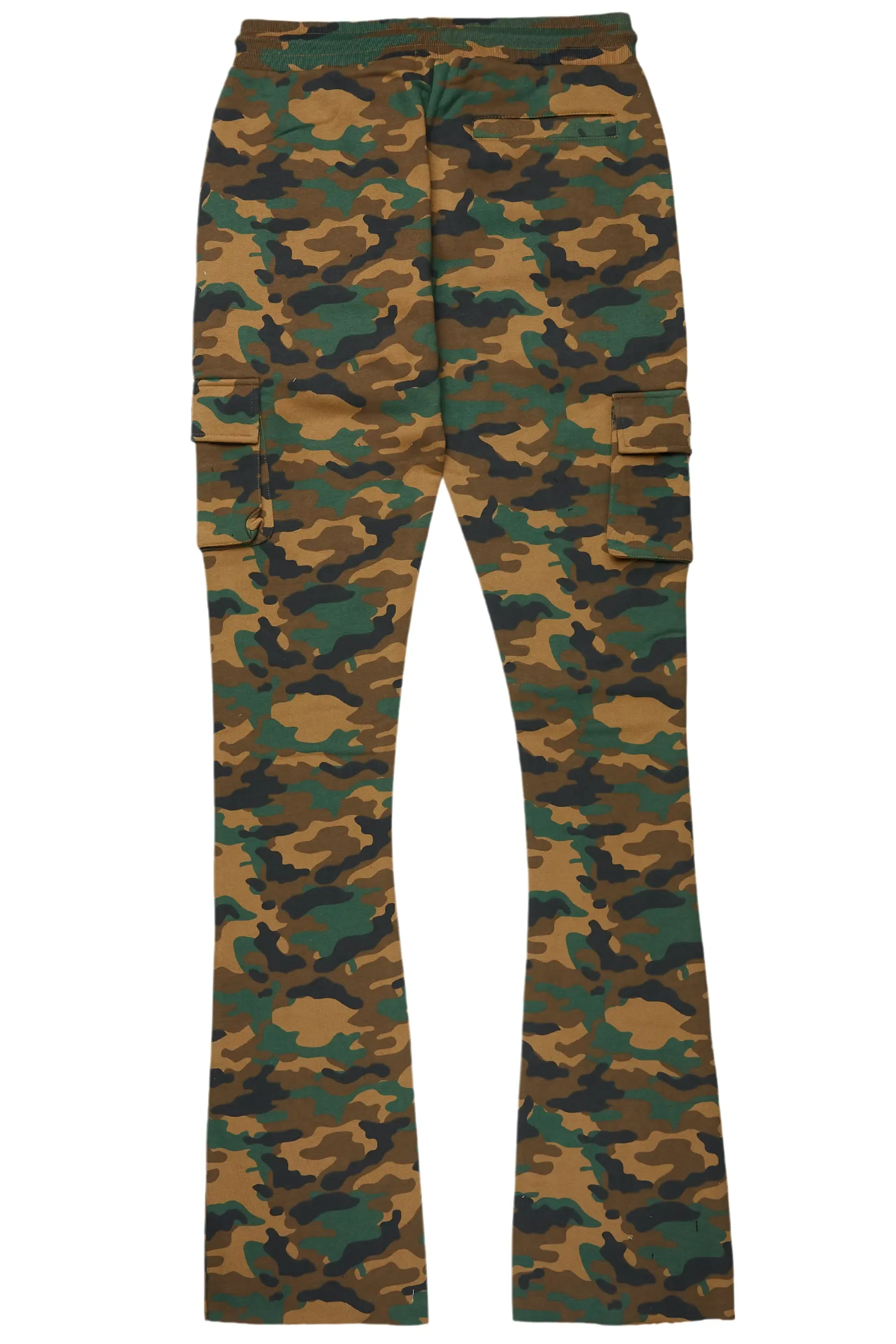 Admir Faded Camo Stacked Flare Pant