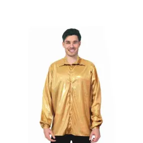 Adult 70s Disco Shirt - Gold