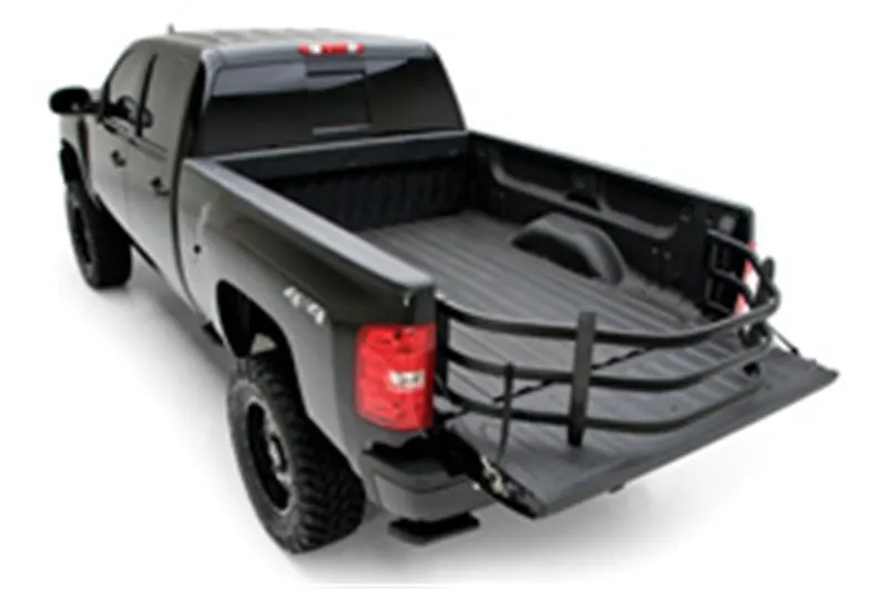 Amp Research BedXTender HD Sport Bed Extender Bed Mounted Aluminum Black Powder Coat - Dodge/Ford/GM/Toyota/Nissan Fullsize Truck 1982-2013