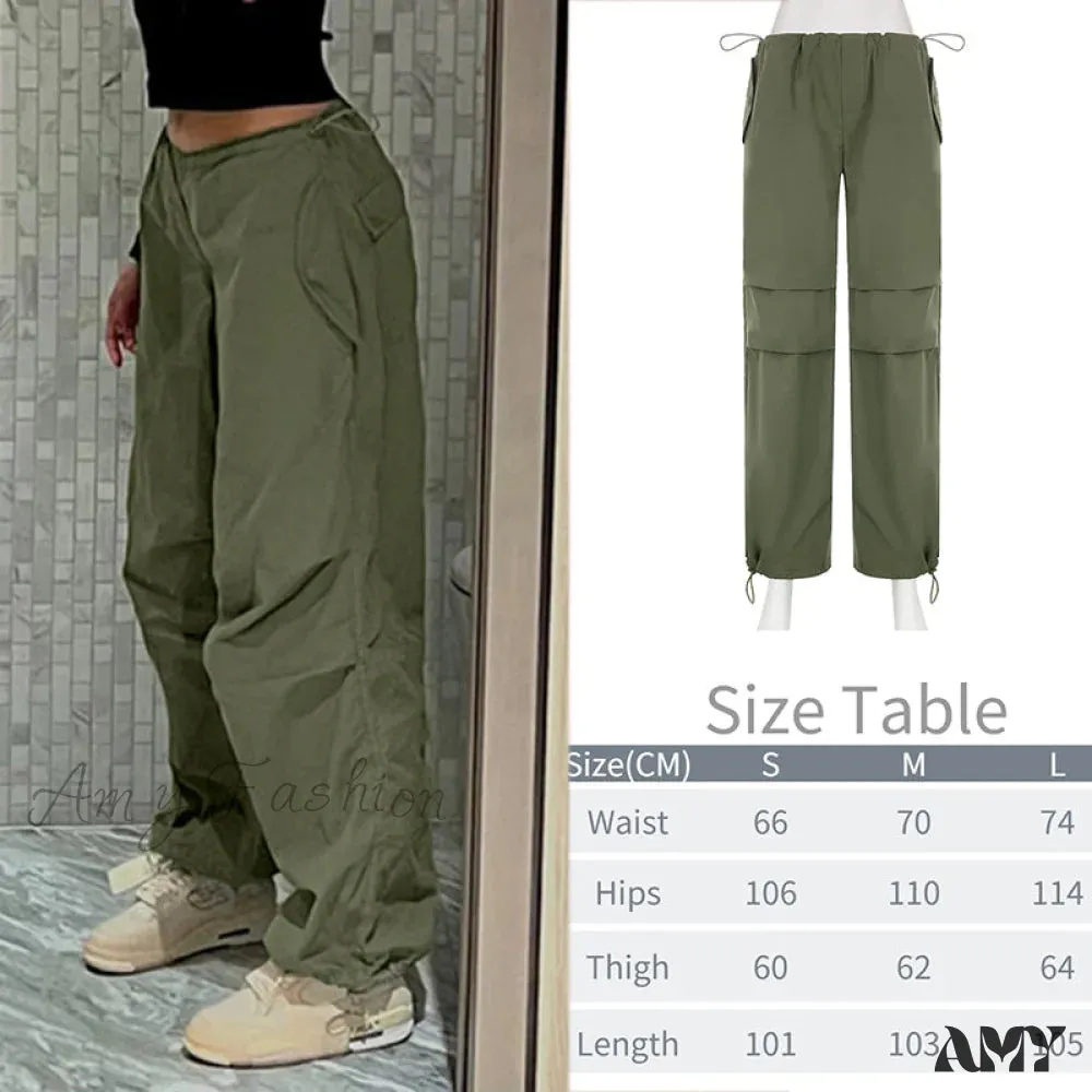 Amy Fashion - Y2K Baggy Streetwear Fairycore Cargo Pants