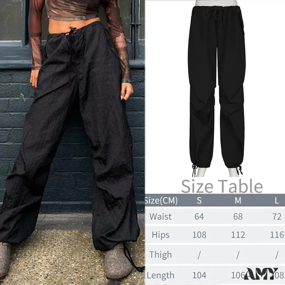 Amy Fashion - Y2K Baggy Streetwear Fairycore Cargo Pants