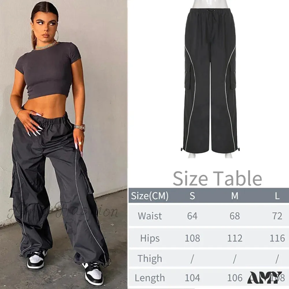 Amy Fashion - Y2K Baggy Streetwear Fairycore Cargo Pants