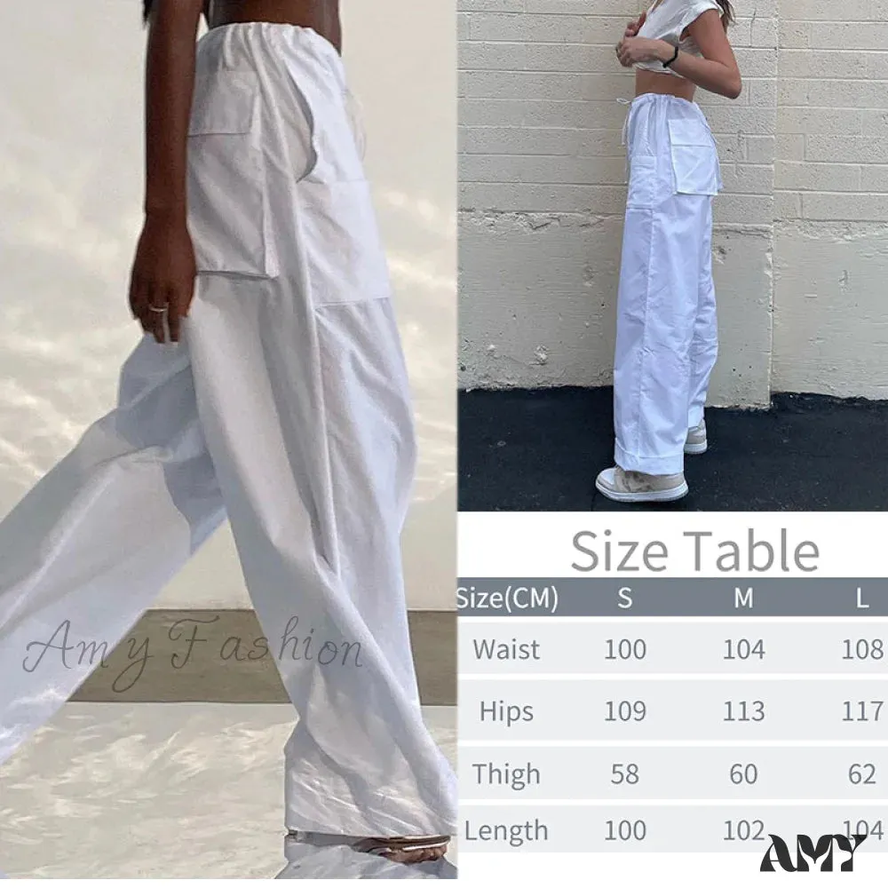 Amy Fashion - Y2K Baggy Streetwear Fairycore Cargo Pants