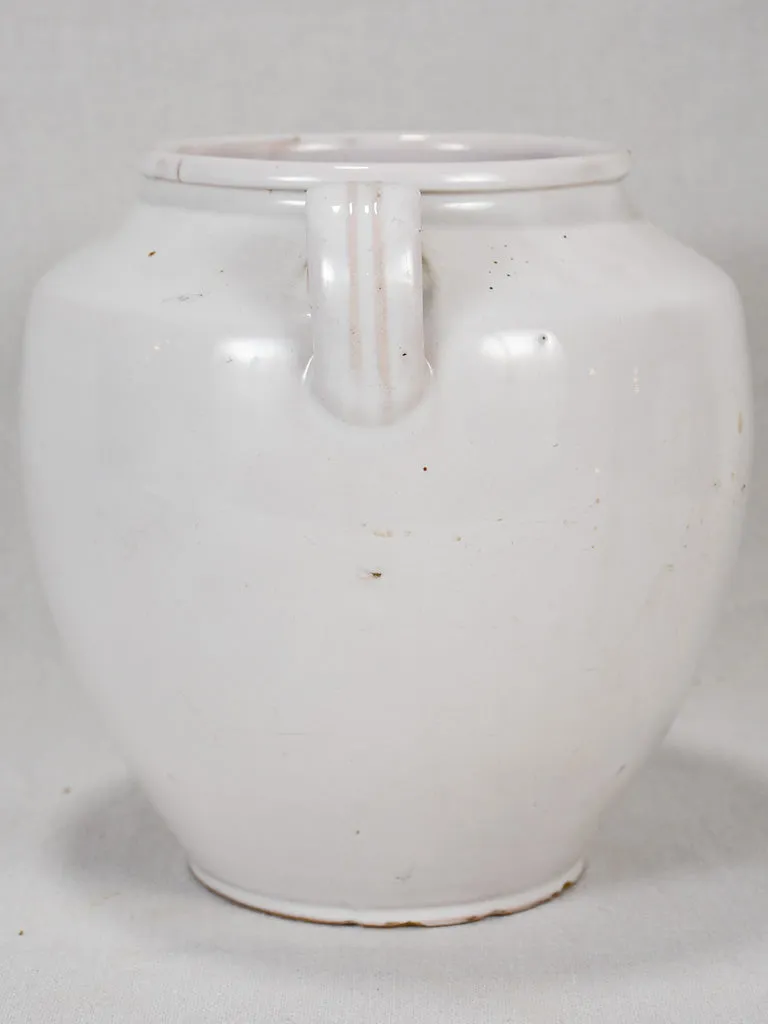 Antique French preserving pot with handles