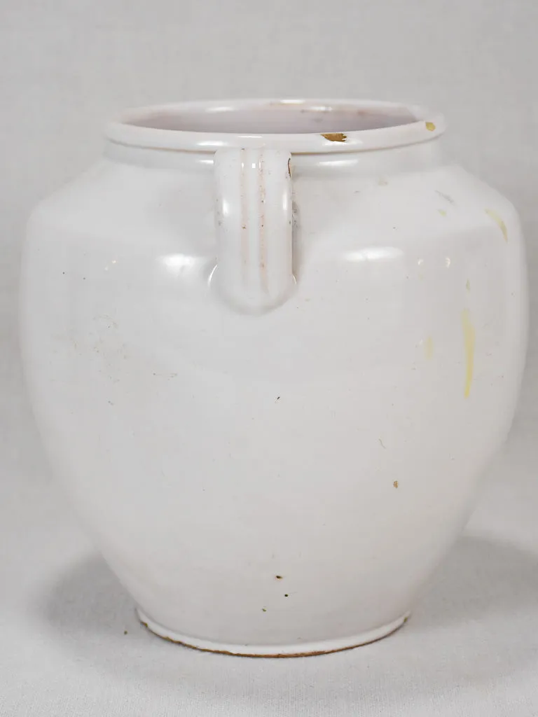 Antique French preserving pot with handles