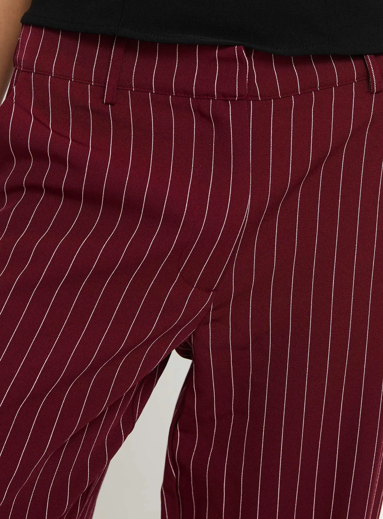 Aquaville Pants Burgundy Pinstripe