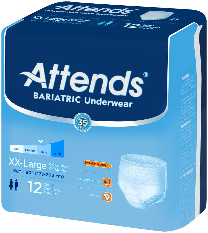 Attends Bariatric Underwear, Heavy Absorbency