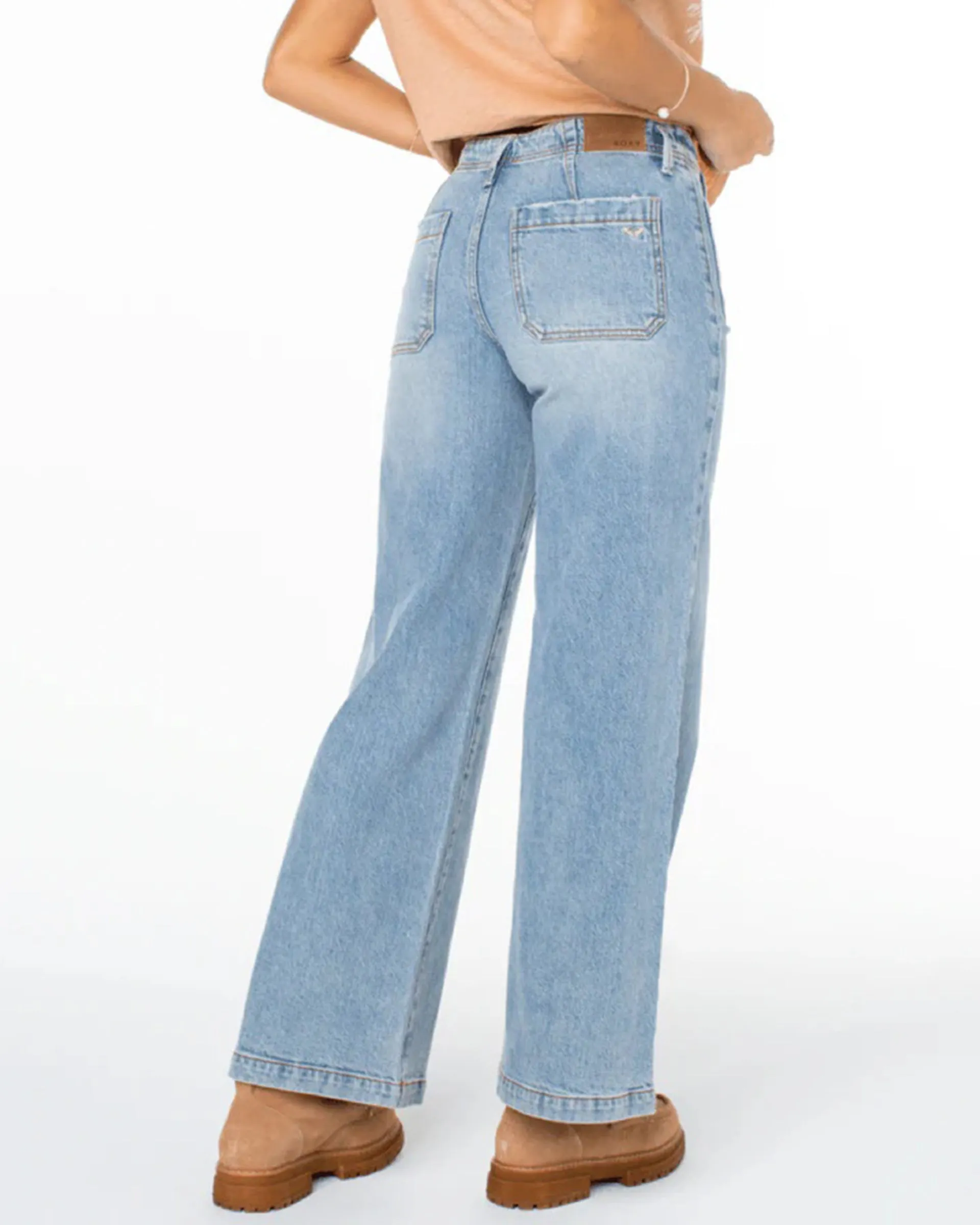 Baby Baby High Waist Wide Leg Jeans