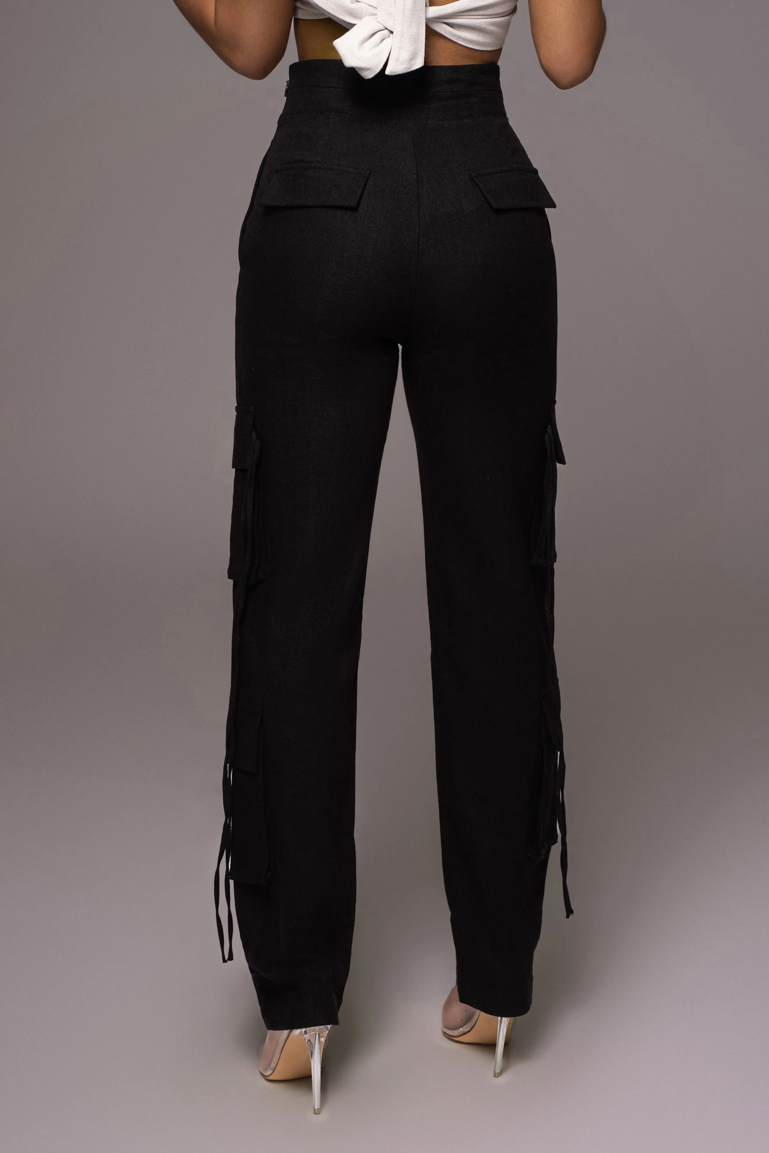 Black Better Half Linen Utility Pants