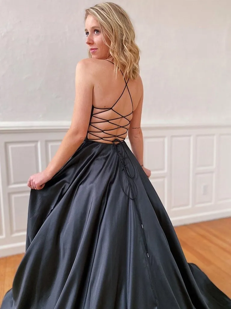 Black Prom Dresses Long, Evening Dress ,Winter Formal Dress, Pageant Dance Dresses, Back To School Party Gown, PC0582