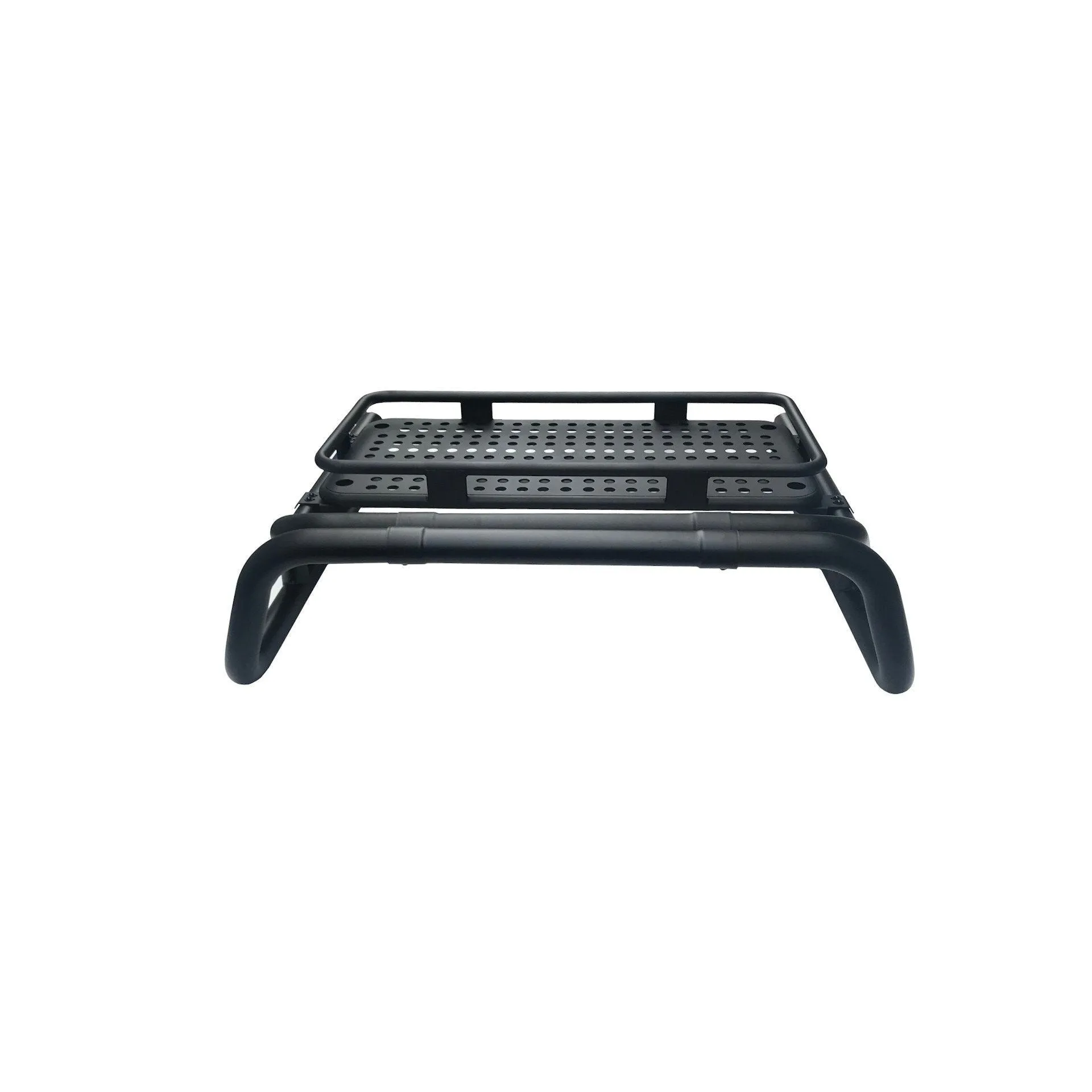 Black SUS201 Long Arm Roll Bar with Cargo Basket Rack for Ford Ranger 2012-2022