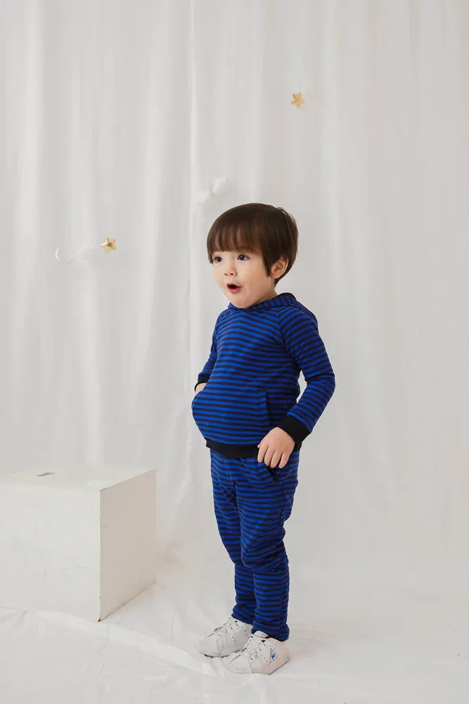 Blue Bengdi Hoodie & Pants Set