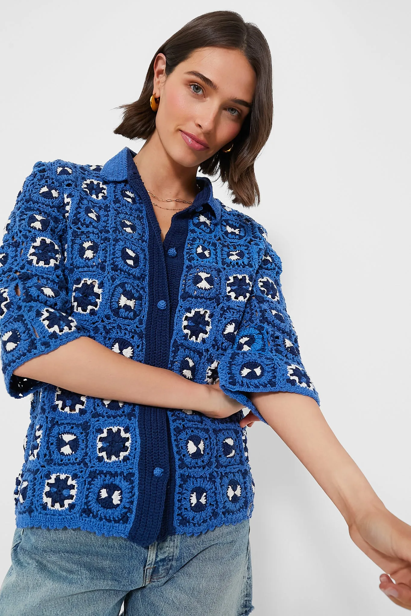 Blue Tiles Cardigan