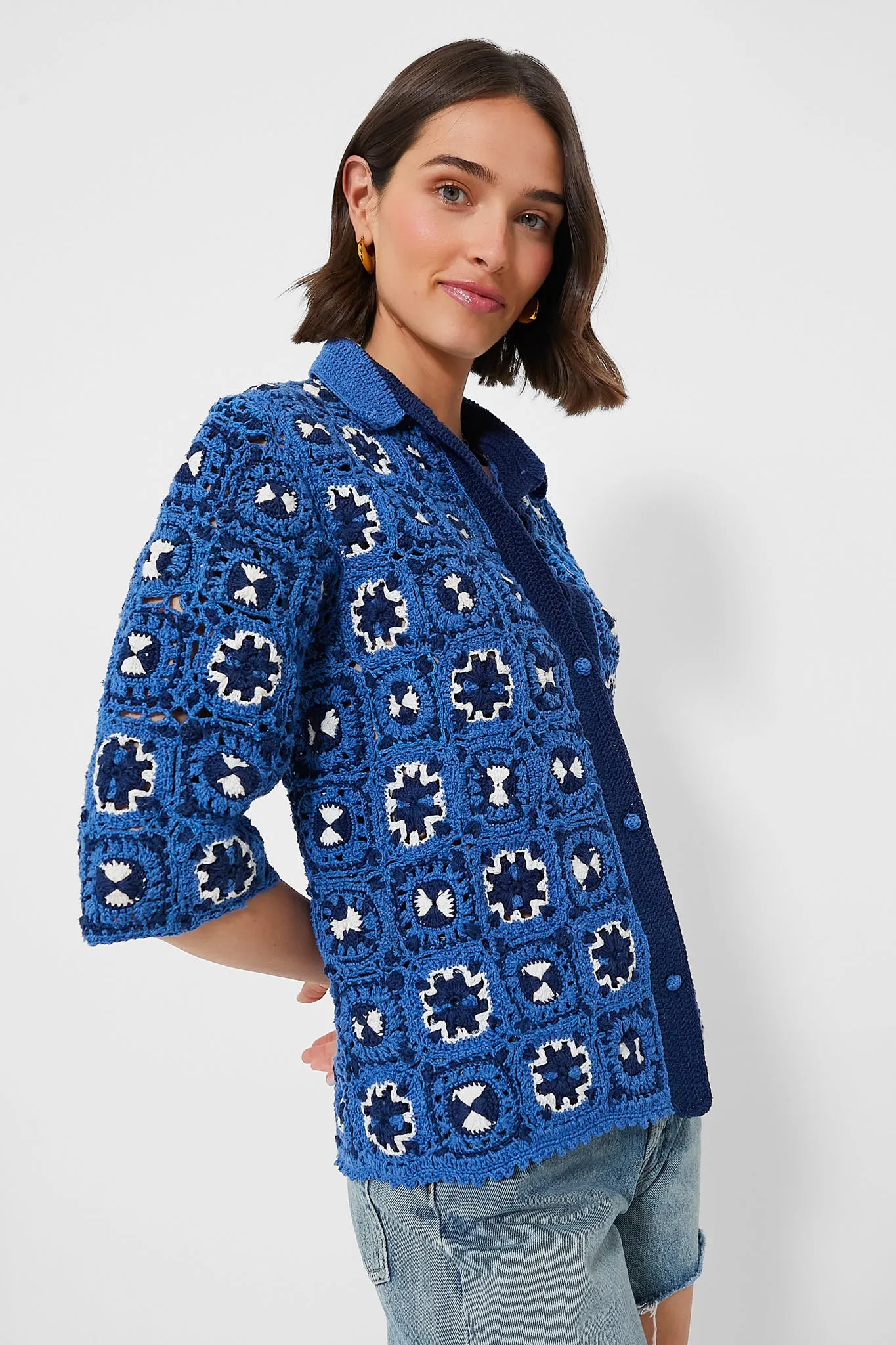 Blue Tiles Cardigan