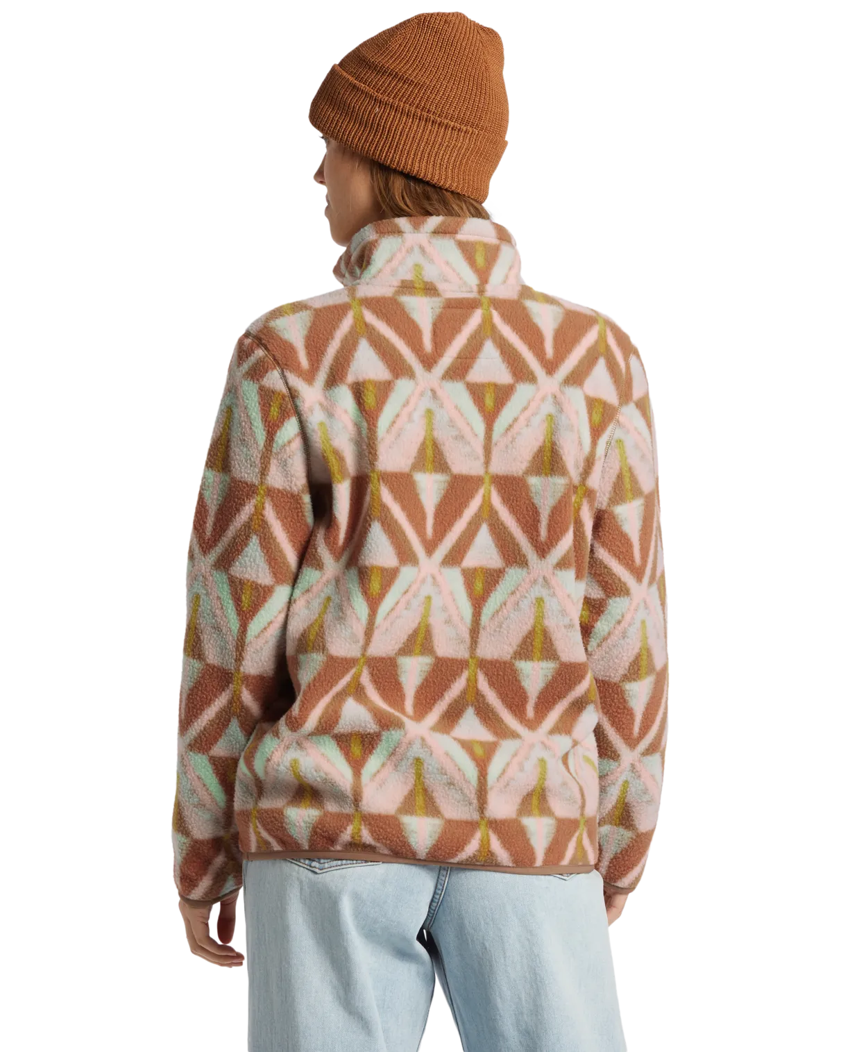 Boundary Mock 3 Fleece Jacket in Sandalwood