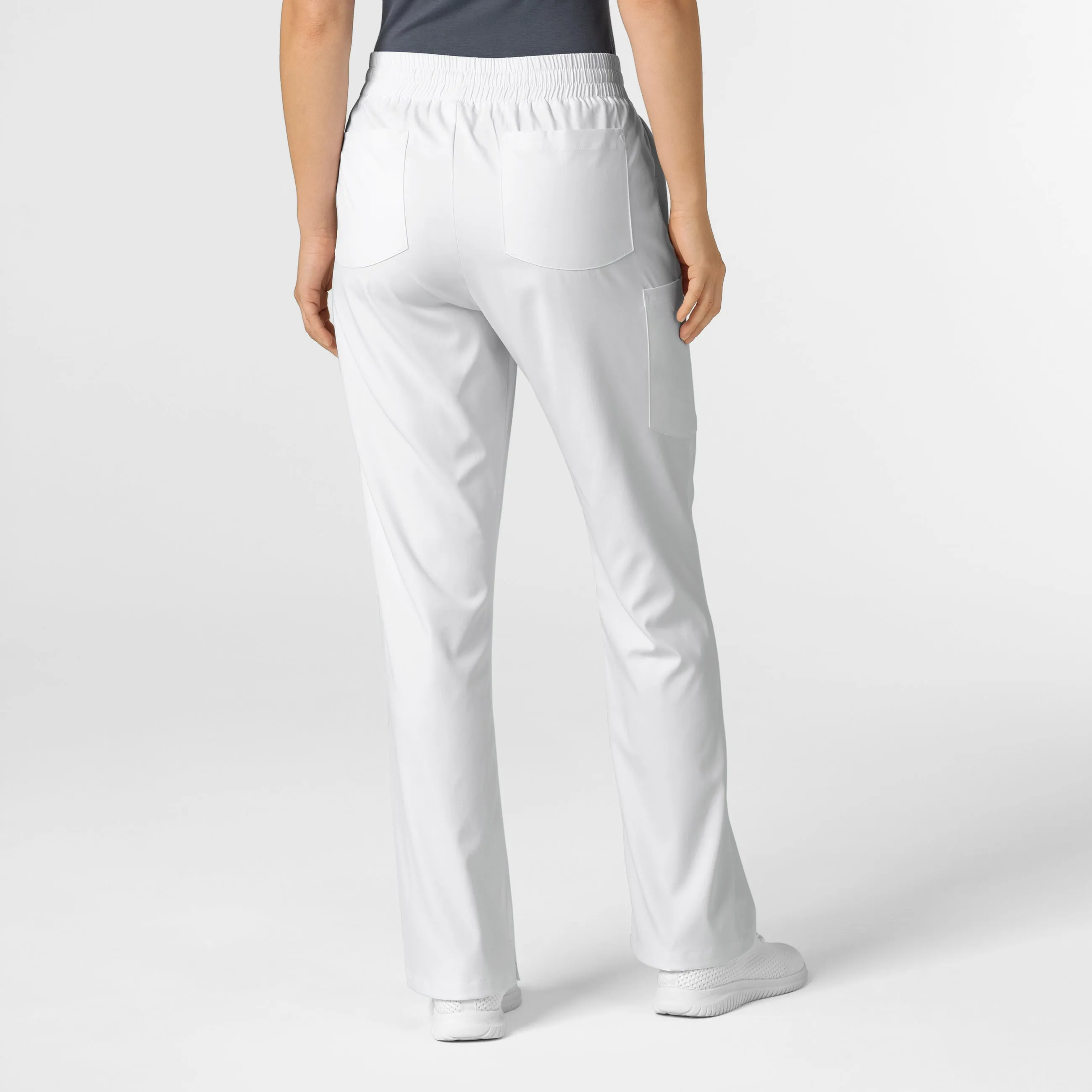 Boundless Women's Bootcut Scrub Pant - White