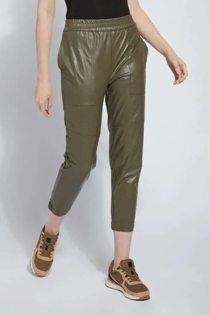 Brisk Leather Jogger