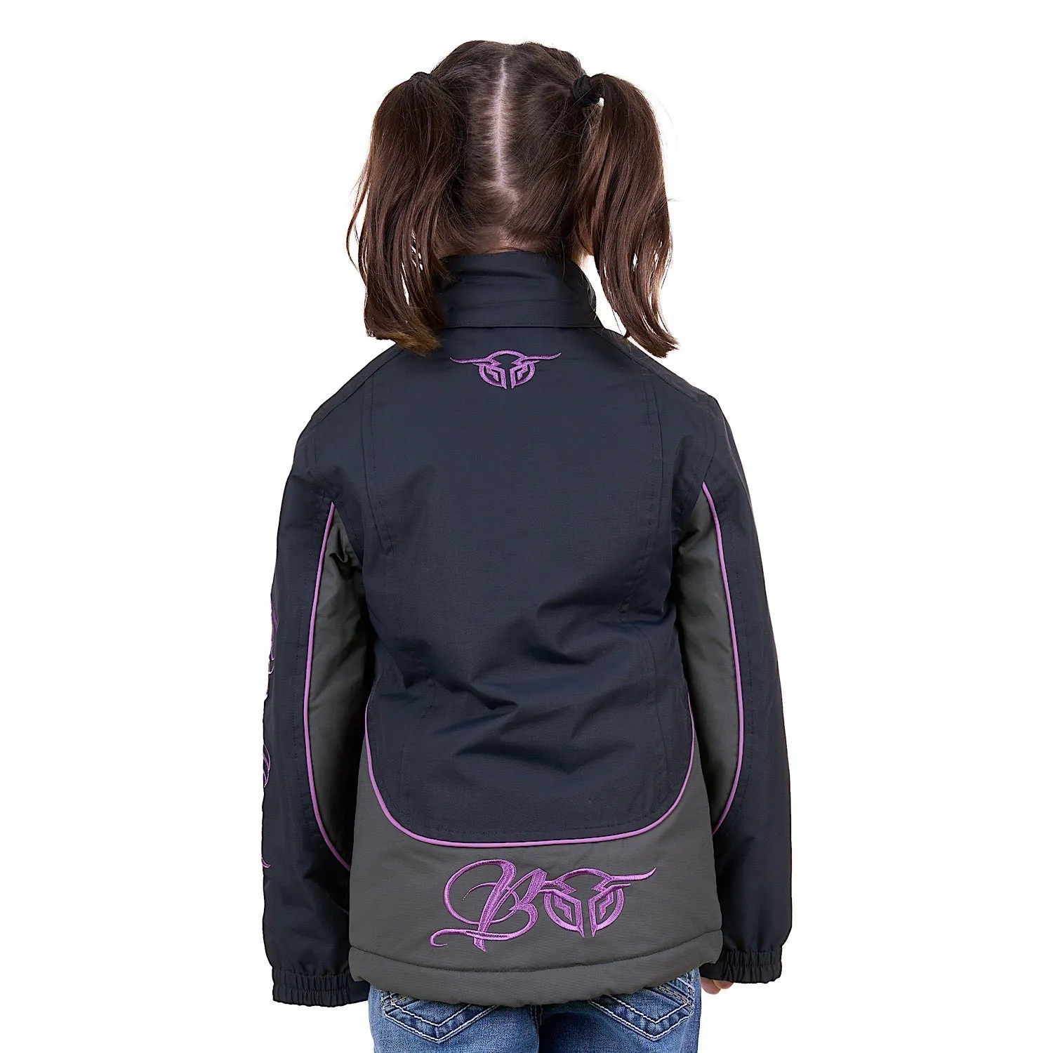 Bullzye Girl's Carla Jacket Dark Navy/Purple