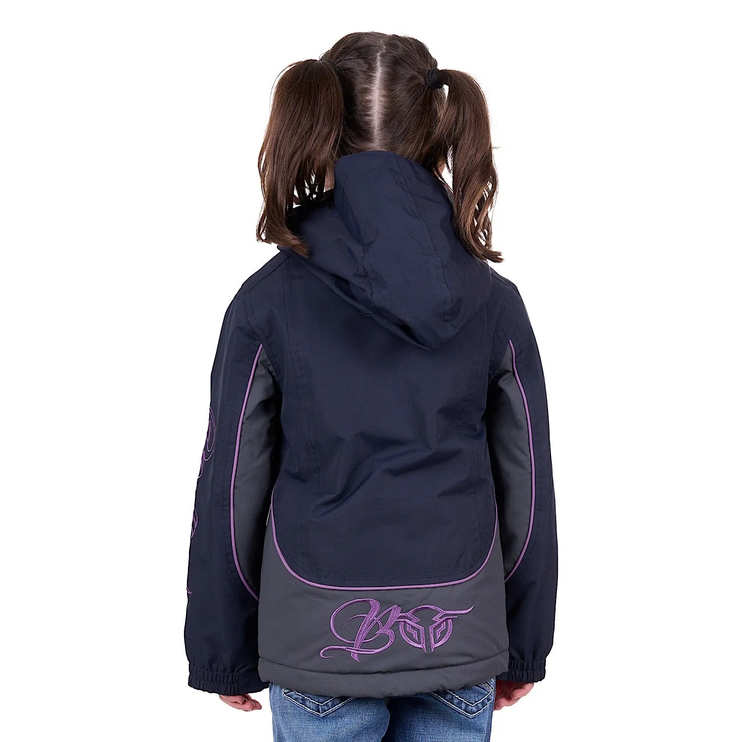 Bullzye Girl's Carla Jacket Dark Navy/Purple