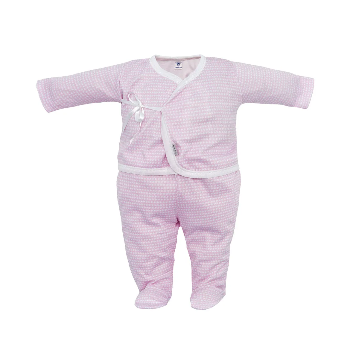 Cambrass Newborn Shirt Crossed Panty Pink