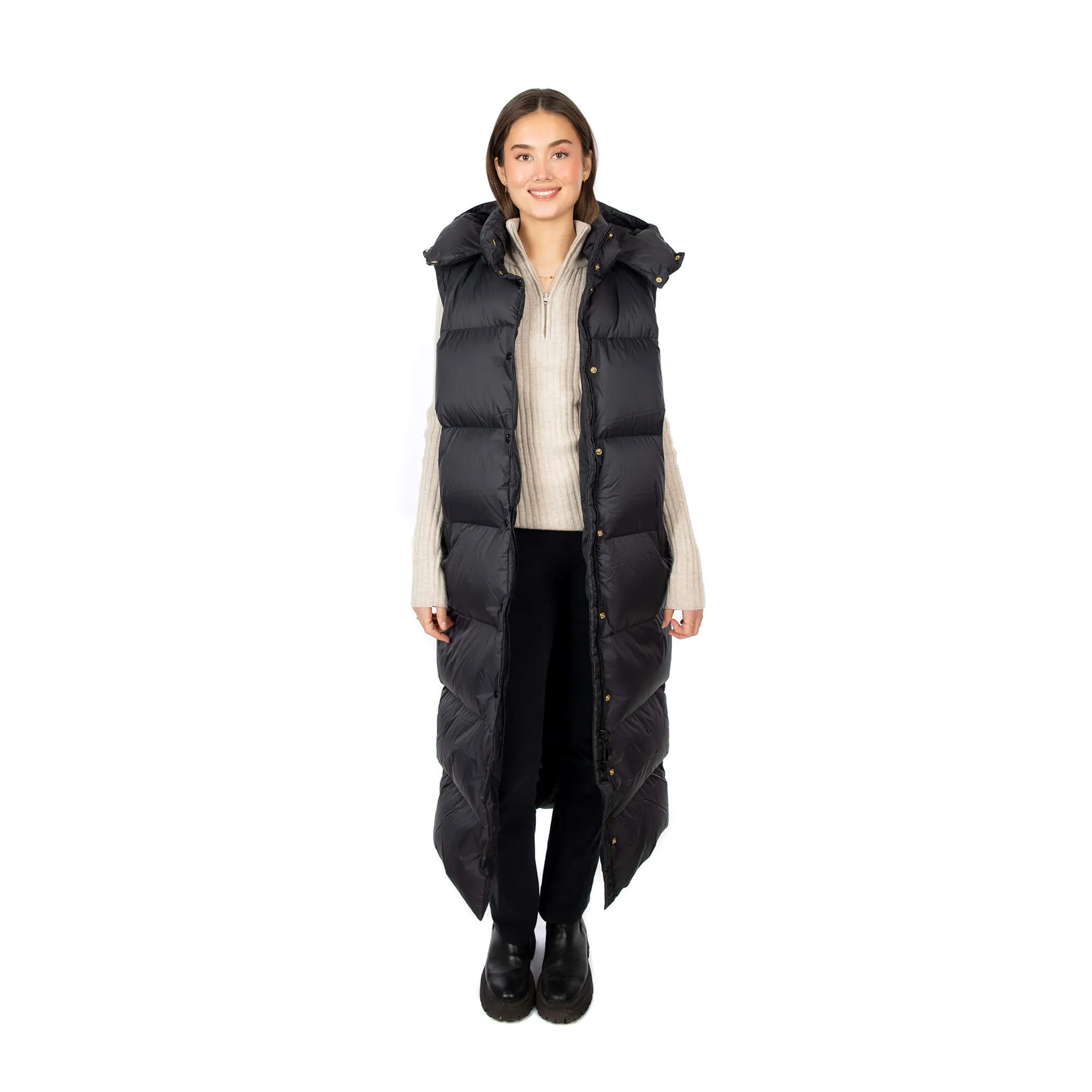 Capella Down Coat Multi - Phantom