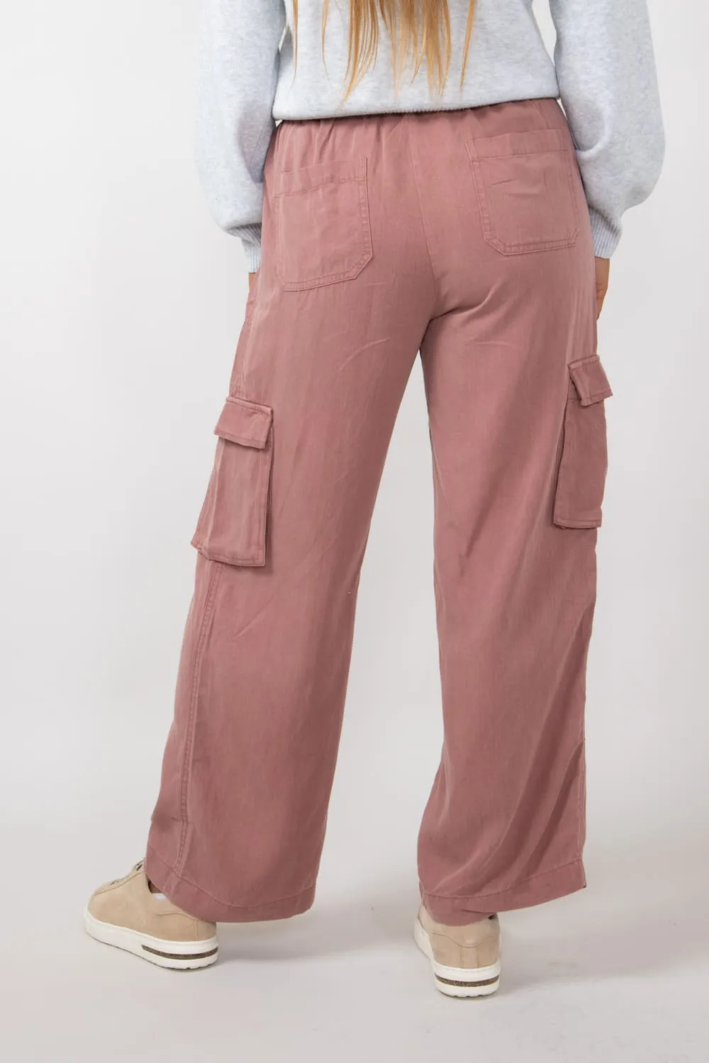 Cargo Drawstring Pants for Women in Marsala | 42661-MARSALA