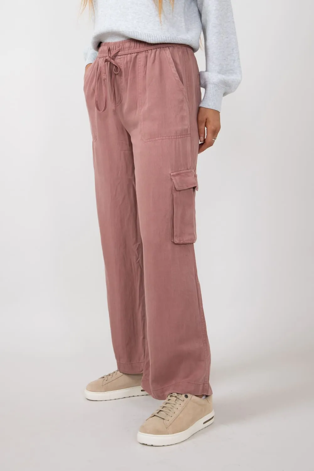 Cargo Drawstring Pants for Women in Marsala | 42661-MARSALA