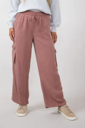 Cargo Drawstring Pants for Women in Marsala | 42661-MARSALA