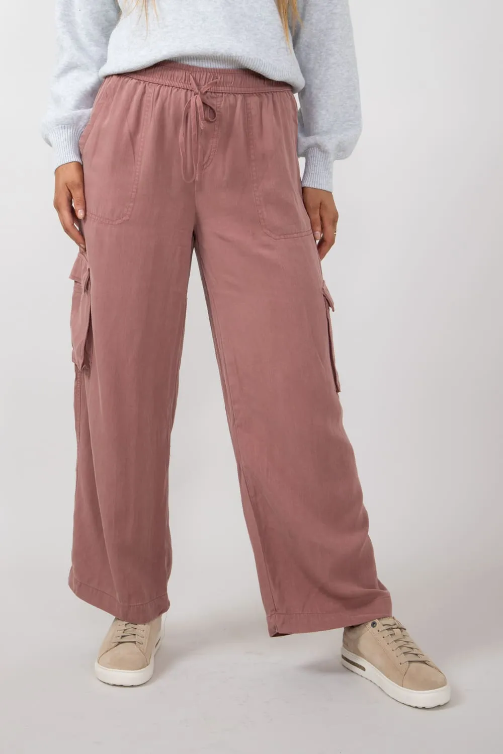 Cargo Drawstring Pants for Women in Marsala | 42661-MARSALA