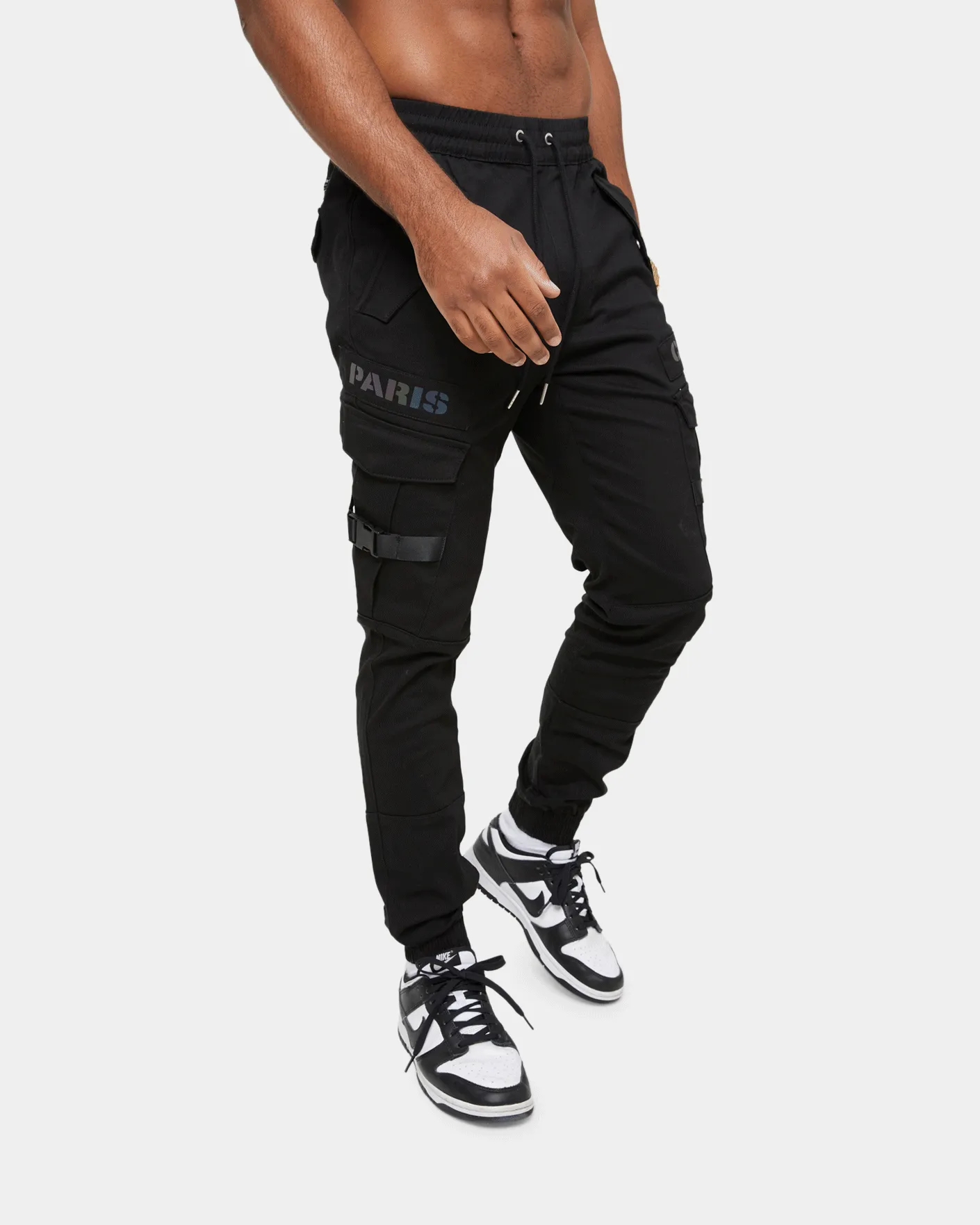 Carré Reflective Transition Cargo Joggers Black/Multi-coloured