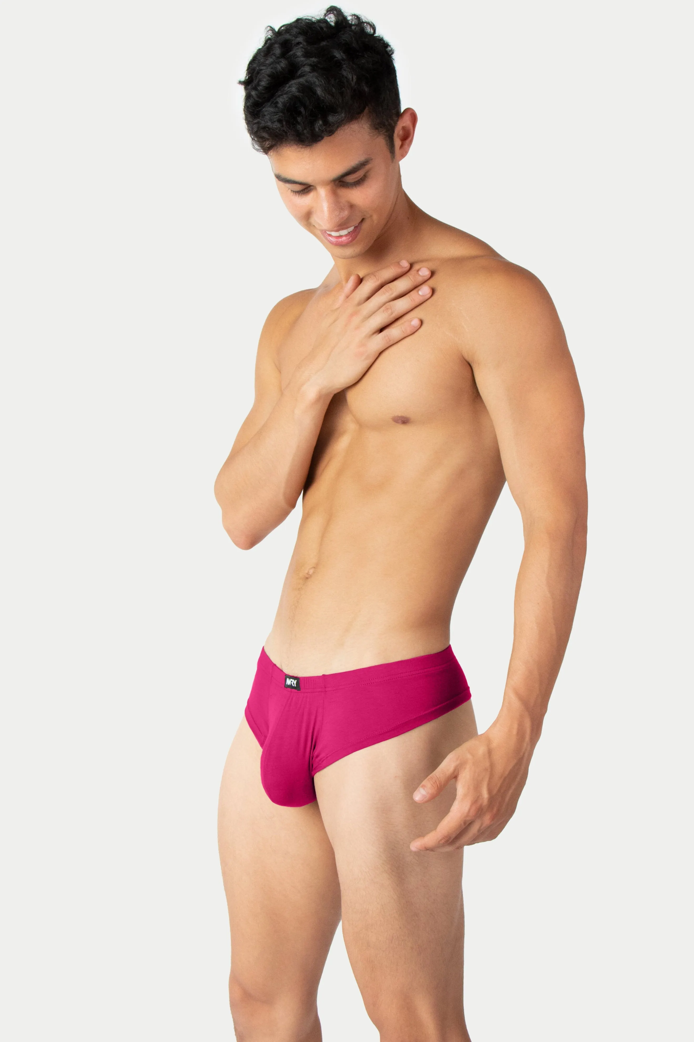 CHEEKY Thong Briefs - Raspberry