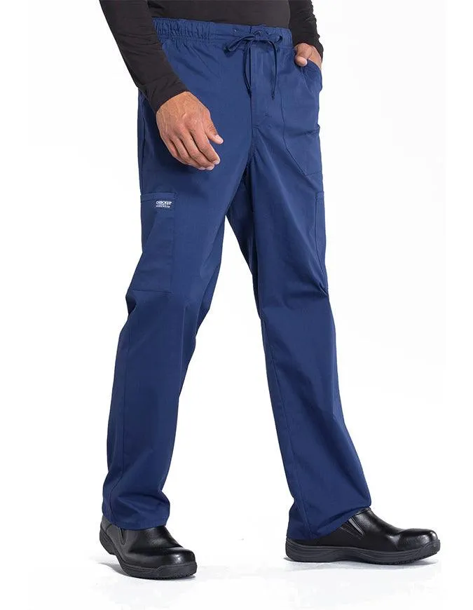 Cherokee Workwear Professionals Men's Tapered Leg Drawstring Cargo Pant