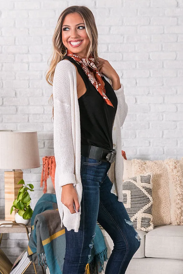 Cider By The Fire Cardigan in Ivory