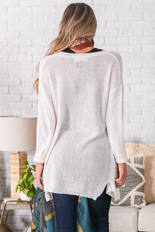 Cider By The Fire Cardigan in Ivory