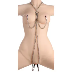 Collar Nipple and Clit Clamp Set