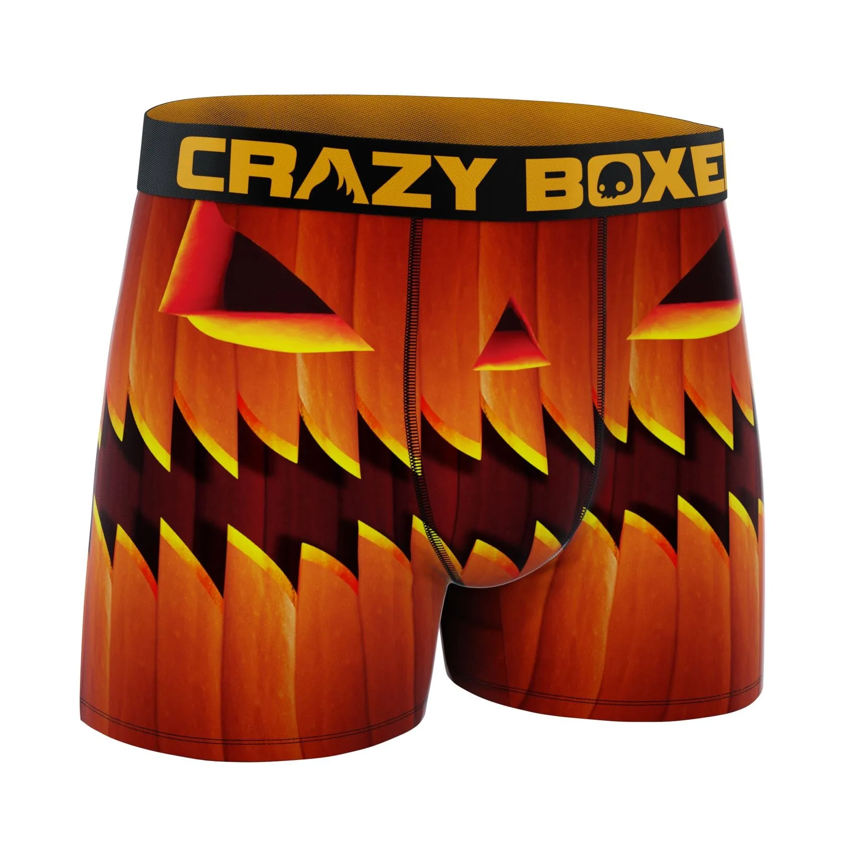 CRAZYBOXER Halloween Lantern Men's Boxer Briefs