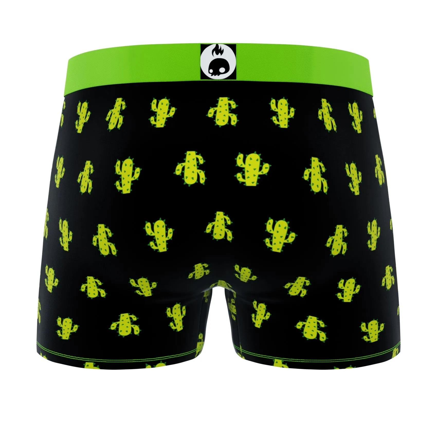 CRAZYBOXER Mini Flamingo Cactus Men's Boxer Briefs (2 pack)