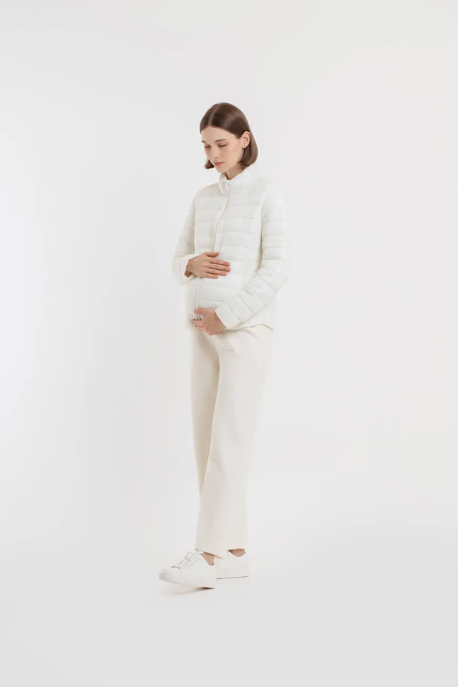 Cream Ultrasoft Winter Maternity Pants