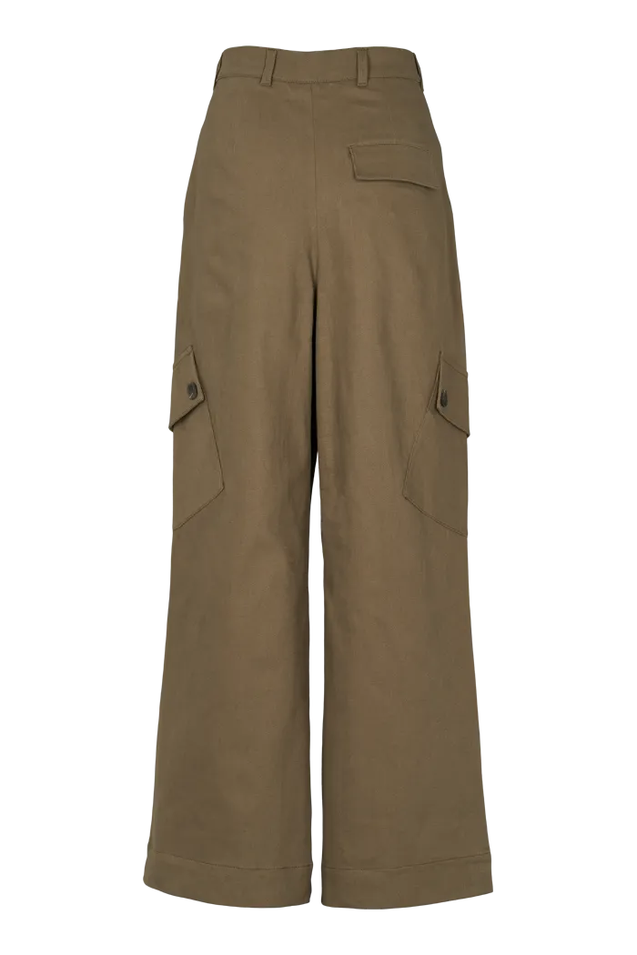 Creol Cargo Pants - Capers Green